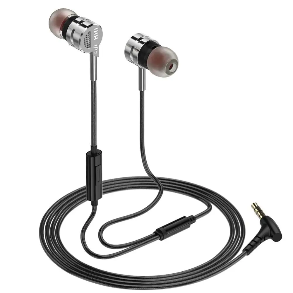 

M6 3.5mm Stereo Deep Bass Earphone In-ear Music Headset with Mic Line Control