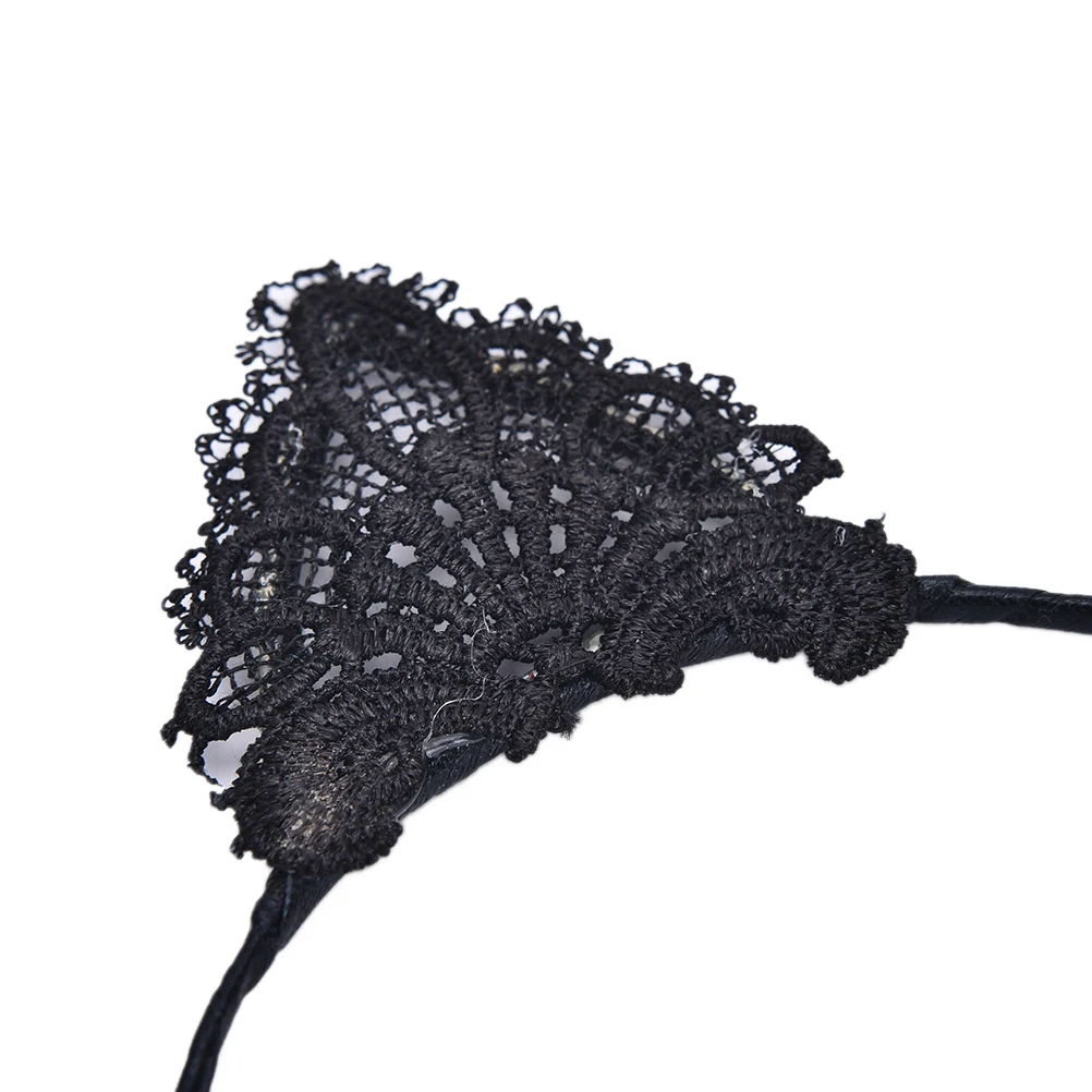 Exotic Accessories Cat Ear Hair Band Lace Self Photo Headwear Party Prom Women Girls Ears Hairband |