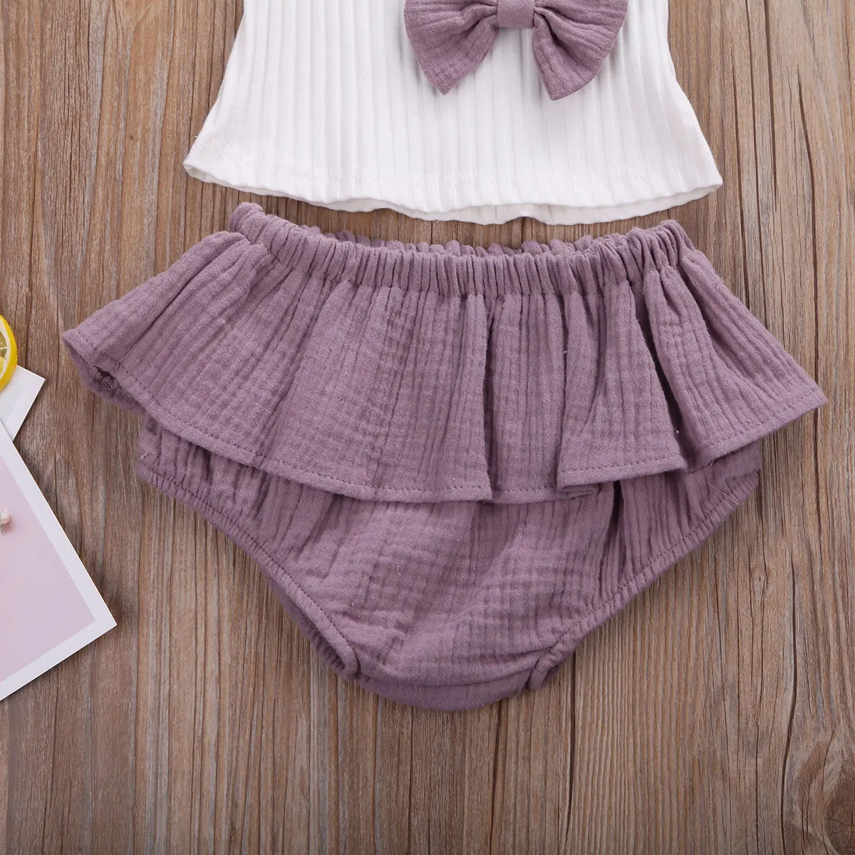 

Newborn Baby Girls 0-18M 2pcs Cute Outfits Clothes Tops Vest+Tutu Shorts Pants Suit