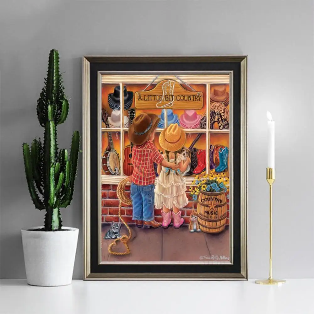 Детский узор 5D сделай сам полностью алмазная вышивка крестиком мозаика