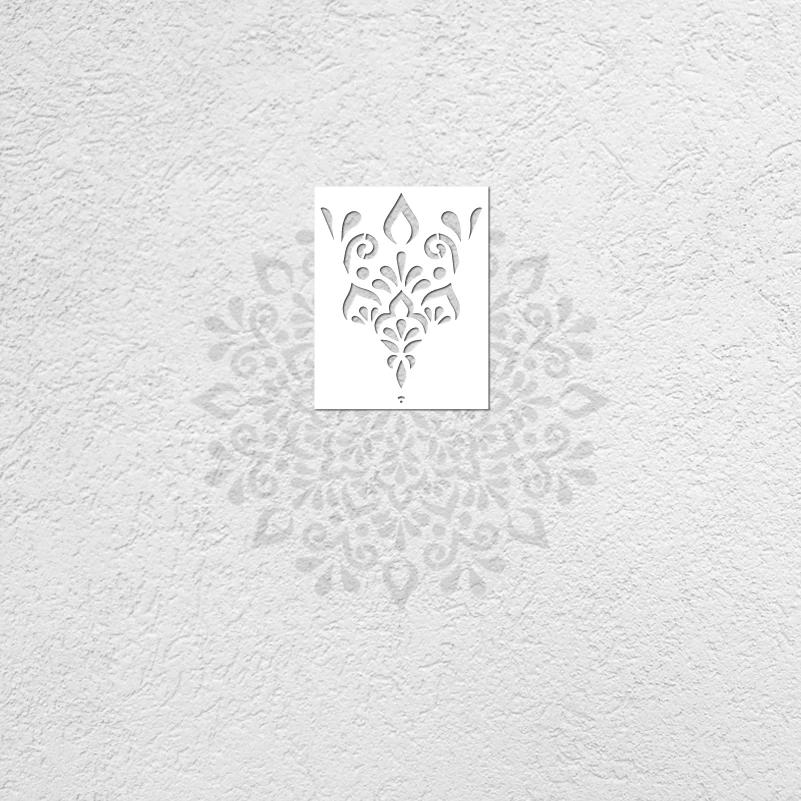 70cm - 110cm Stencil Mandala Extra Large For Painting Big Round Wall Floor Template Decors Flower Vintage Brick S064 купить по