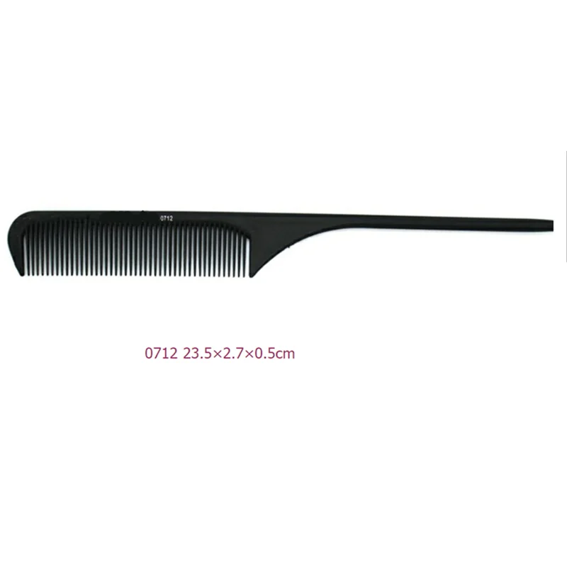 1 шт. Новая Профессиональная черная жесткая углеродная расческа для резки