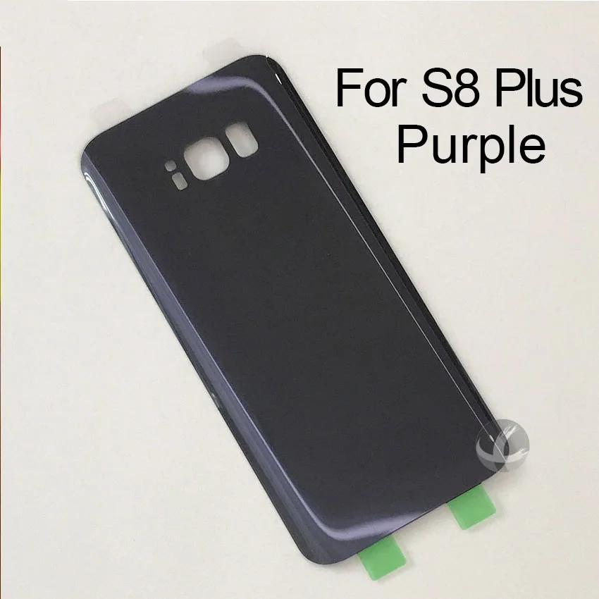Back Glass Housing + Adhesive For Samsung Galaxy S8 Plus Rear Panel Plate Battery Cover Lid With Logo | Мобильные телефоны и