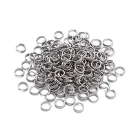 10g stainless steel split ring double loops jump rings connector fishing accessories jewelry findings 5x1 2mm about 190pcs