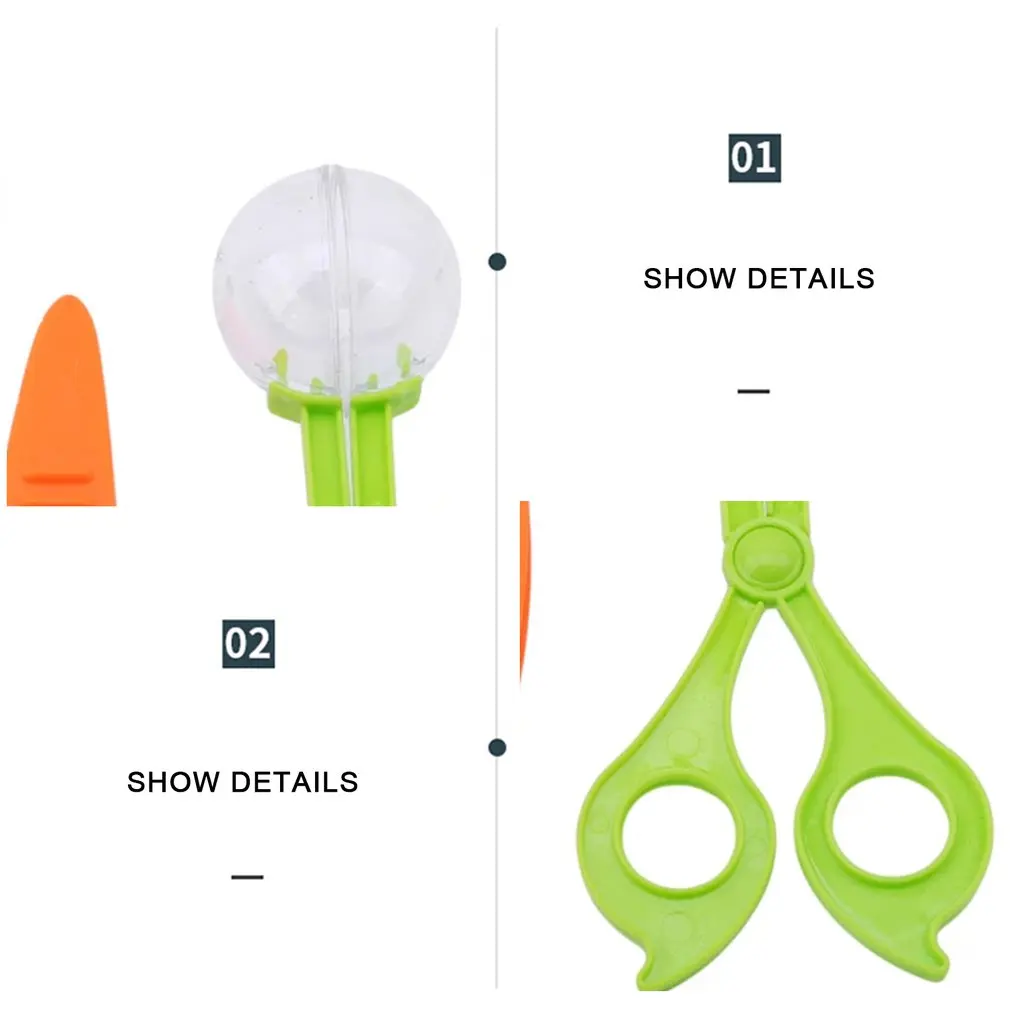 

Nature Exploration Toy Kit Kids Plant Insect Study Tool - Plastic Scissor Clamp Tweezers Inset Round Head Scissors Clamp Toy