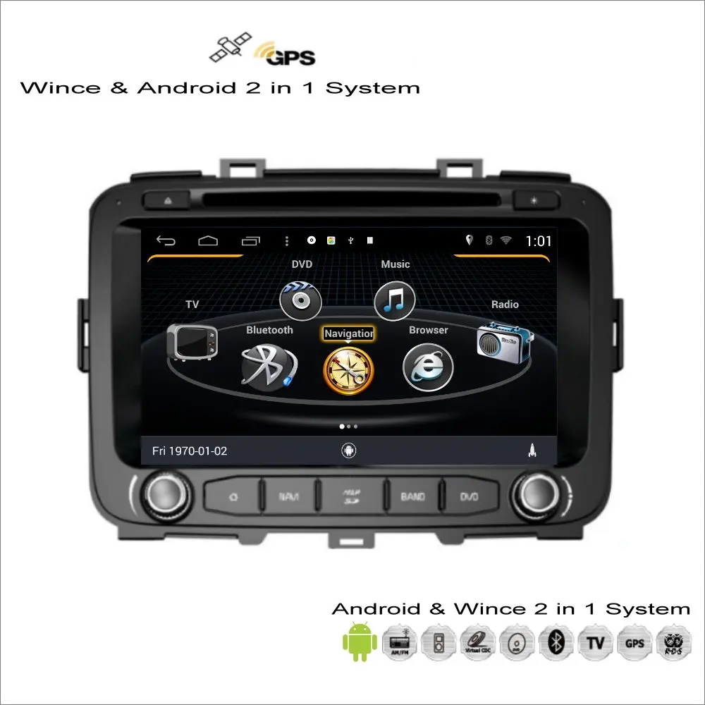 Автомобильная Мультимедийная система Liorlee для KIA Carens/Rondo 2013 2017 Android CD DVD плеер GPS