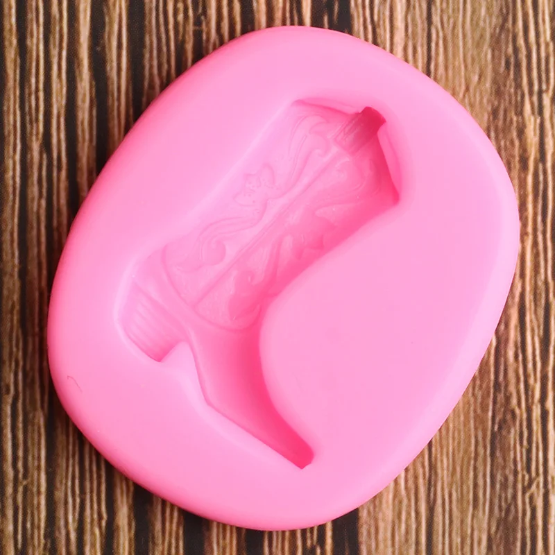 3D ковбойские сапоги силиконовые формы кекс форма для выпечки помадки DIY