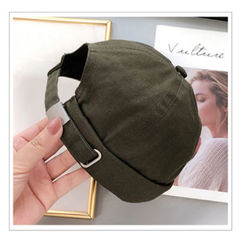 Шапка-бини Foux в стиле унисекс без козырька с черепом Байкерская регулируемая