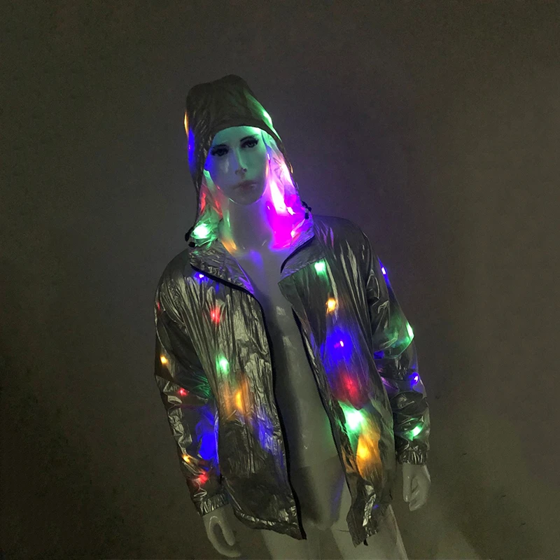 Silver Rave одежда для вечеринки светильник светящаяся светодиодная сценическая