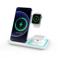 fast charger portable 15w 3 in 1 wireless charger stand for iwatch for i phone 12i phone 12 pro iphone 13 for xiaomi charger