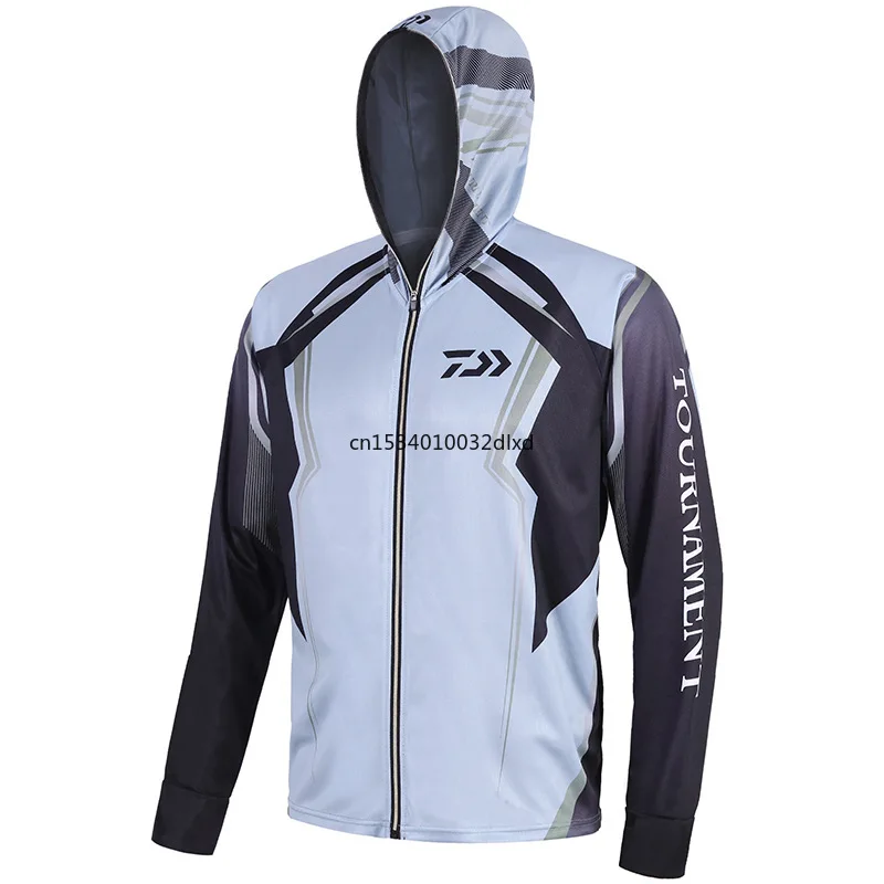 

New DAIWA Fishing Jacket Summer Autumn Outdoor Sport Hooded Fishing Clothing Quick Dry Breathable DAWA Fishing Shirts 3 Color