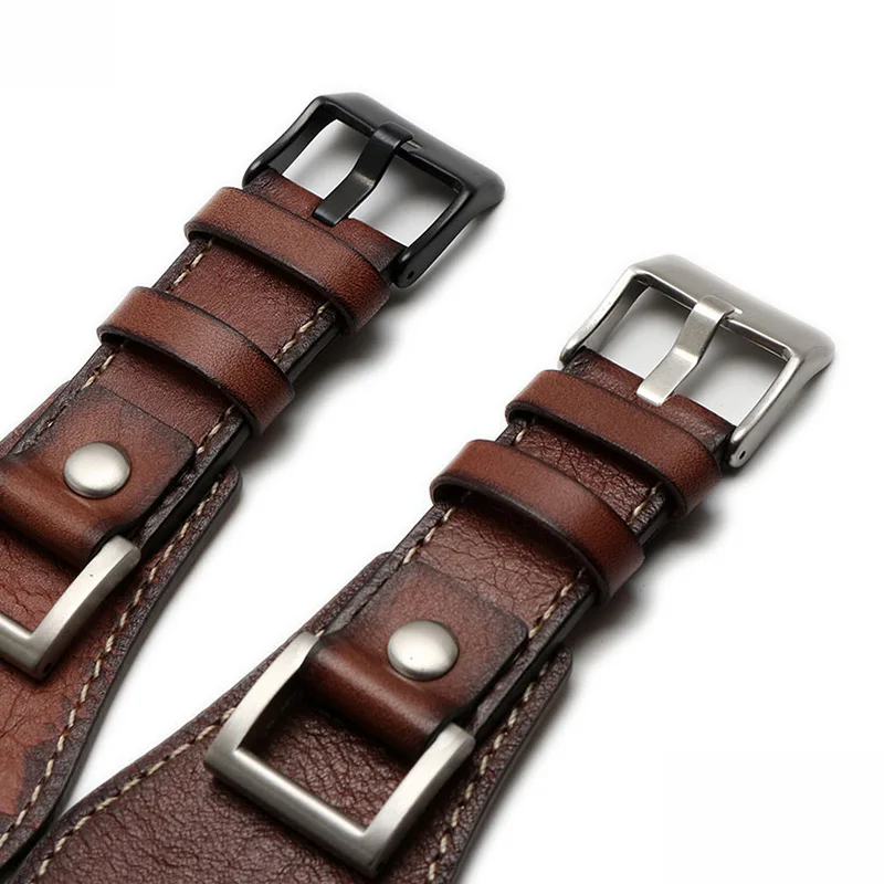 For Fossil JR1157 watchband Genuine leather 24mm men watch strap High quality leather bracelet Retro style