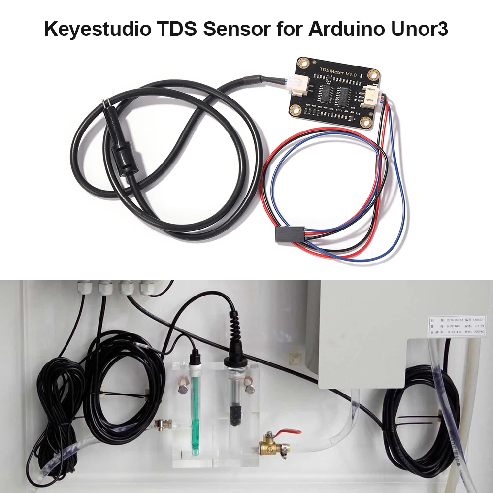 

Keyestudio TDS Sensor Meter V1.0 Board Module Water Meter Filter Measuring Water Quality for Arduino Unor 3