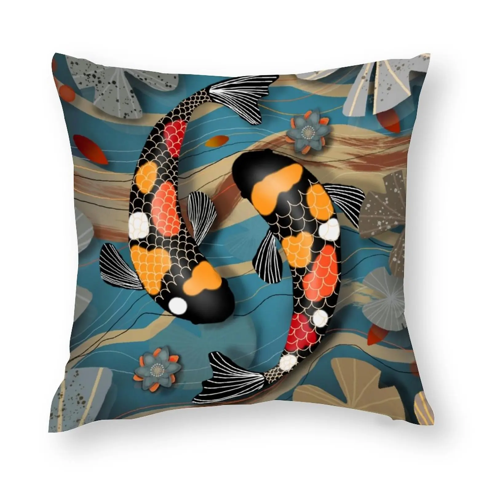 

Декоративная ретро-кровать Koi из полиэстера для водного сада