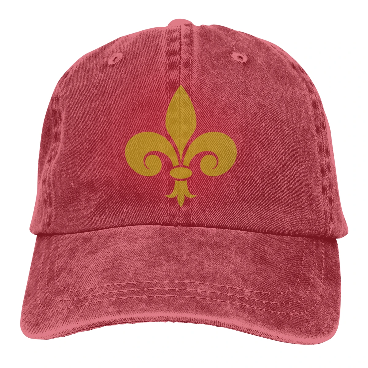 

Fleur De Lis man women's Retro Washed Cowboy hat Hip hop caps