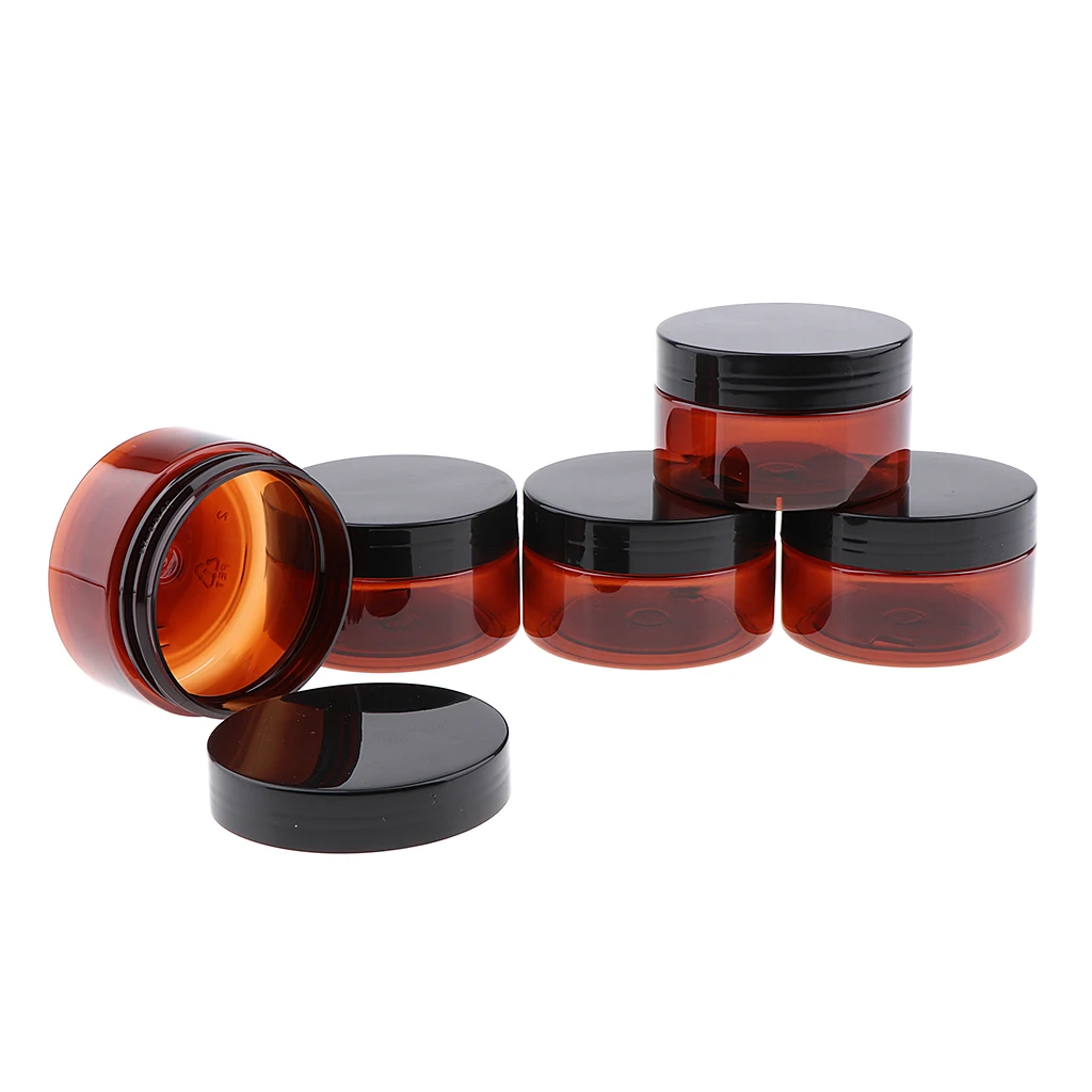 5X Makeup Pot Refillable Plastic Bottle Empty Travel Cosmetic Jar Nontoxic | Красота и здоровье