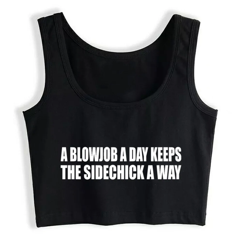 

Crop Top Women Blowjob Grunge Aesthetic Gothic Y2k Tank Top Female Clothes