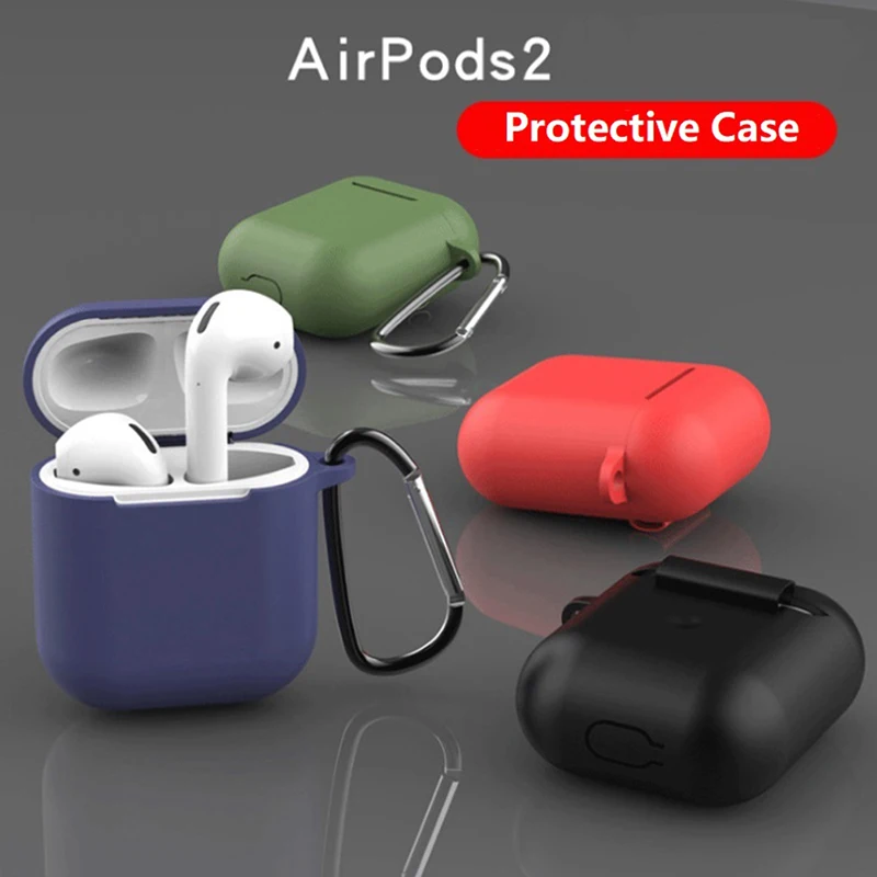 

Anti-lost protective sleeve Case for Apple Airpods Case Keychain Soft Pods Earphone Cover wireless Earphones Protective Funda