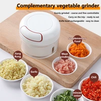 manual garlic crusher mini pull string grater grinder tools gadgets for kitchen accessories vegetables cutter housewares chopper
