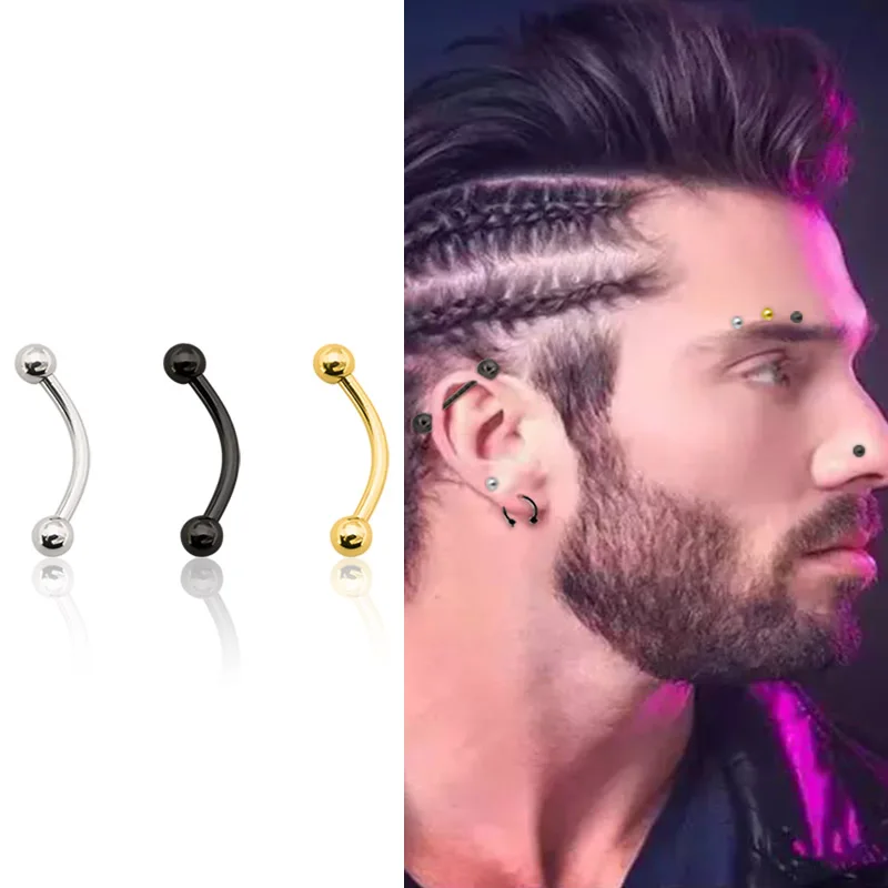 Бровей Триммер для пирсинга пупка пирсинг язык серьга в виде стержня ложная