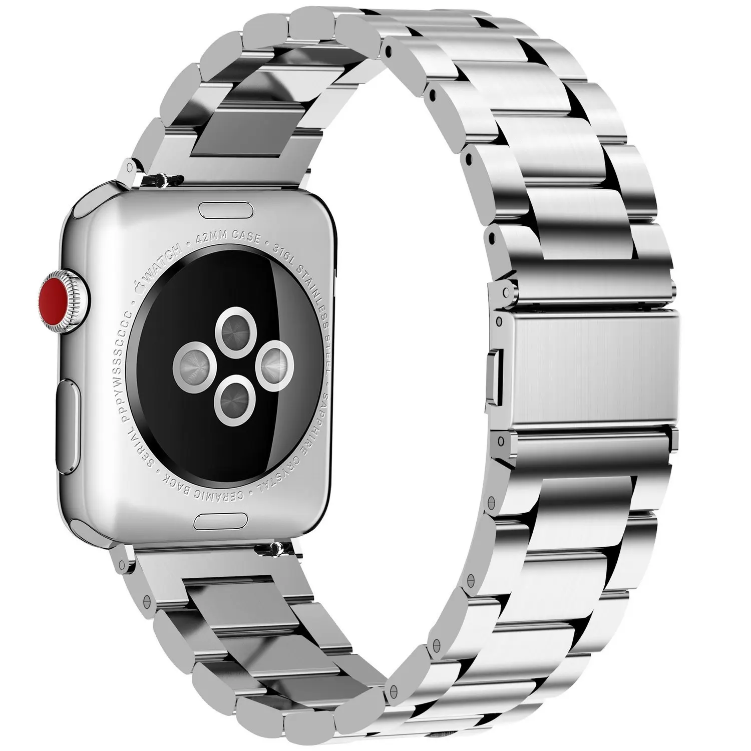 2 шт. ремешок для Apple watch 44 мм 40 мм iWatch 42 мм 38 мм браслет из нержавеющей стали+ Миланская петля Apple watch 4 5 3 2 1