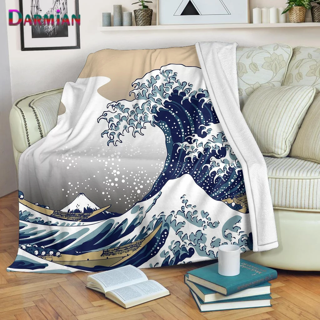 Теплое одеяло DARMIAN из микрофибры Фланелевое модное переносное домашнее