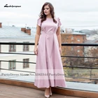 Lakshmigown размера плюс Lilac атласное платье для матери невесты 2022 sukienki элегантные женские свадебные платья до щиколотки