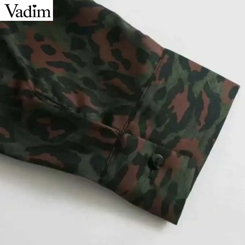 Vadim женское леопардовое винтажное платье миди с животным узором поясом карманами