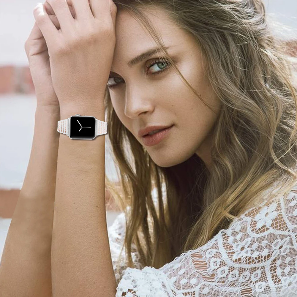Кожаный ремешок для apple watch, ремешок 42 мм, 38 мм, ремешок, correa, 44 мм 40 мм, ремешок для наручных часов iwatch, 5/4/3/2/1 браслет apple watch аксессуары