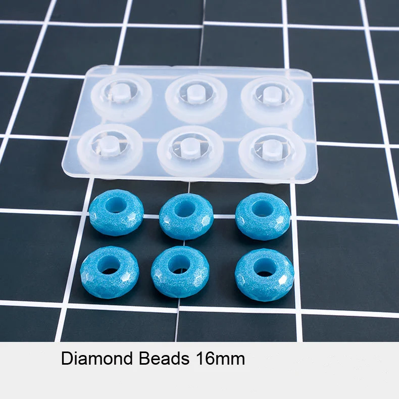 Diamond beads 16mm 1 шт. круглые алмазные бусины жидкий силикон Expoxy Плесень Смола Ювелирная форма УФ подвеска ювелирные аксессуары ручной работы Ювелирный инструмент - Цвет: Diamond beads 16mm