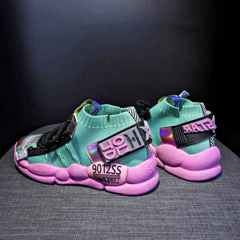 Женская Осенняя обувь женская уличная спортивная кроссовки эластичные ботинки