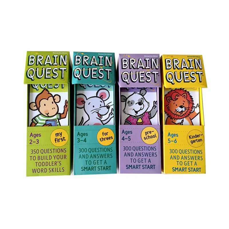 

4 Preschool Literacy Quiz Cards, Brain Tasks, A Full Set Of Montessori Baby Toys, Children’s Gifts
