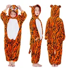 Детский фланелевый костюм тигра для мальчиков и девочек