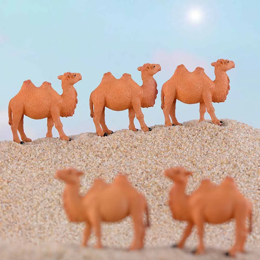 Реалистичная фигурка животного верблюда из пустыни 1 шт. миниатюрное ландшафтное