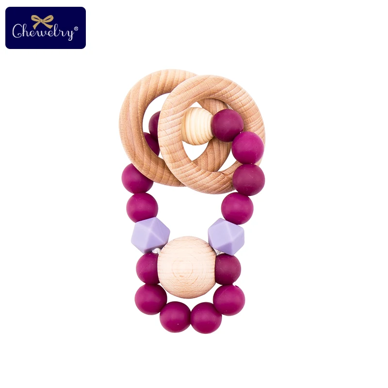 Пищевой силиконовый бисер Подсолнух деревянное кольцо детский силиконовый Прорезыватель жевать грызуны DIY Детские Прорезыватели Погремушки для детских товаров подарок