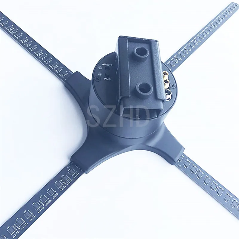 Latest 3d hologram led fan advertising play Dseelab 60H dsee holographic with cover | Освещение