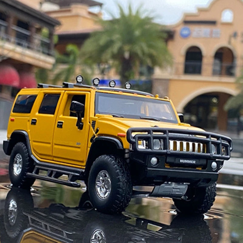 1:32 модель внедорожника HUMMER H2 из сплава автомобиля Литые и игрушечные автомобили