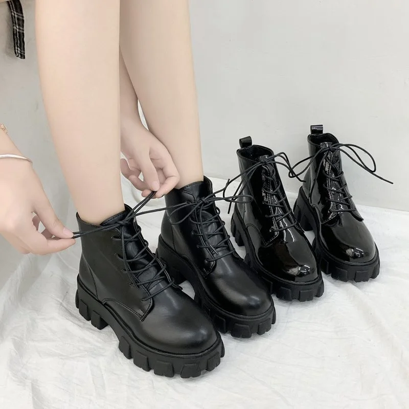 

Women's low heel boots, medium heel boots, luxury design, round head, 2020
