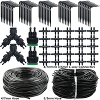greenhouse automatic elbow emitter drip system 47 to 35mm hose garden watering irrigation kit for home potted plant