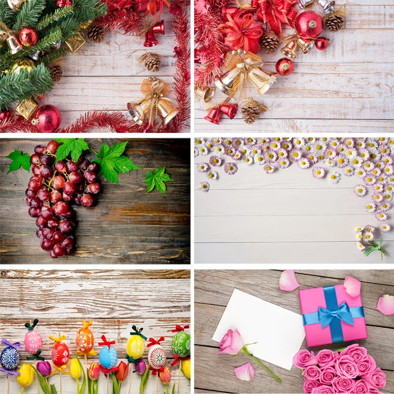 

SHENGYONGBAO Vinyl Custom Photography Backdrops Prop Wooden Planks Theme Photography Background 200309HZ-006