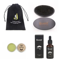 bunee organic fragrance scented argan beard oil kit groom for men beard care 30ml