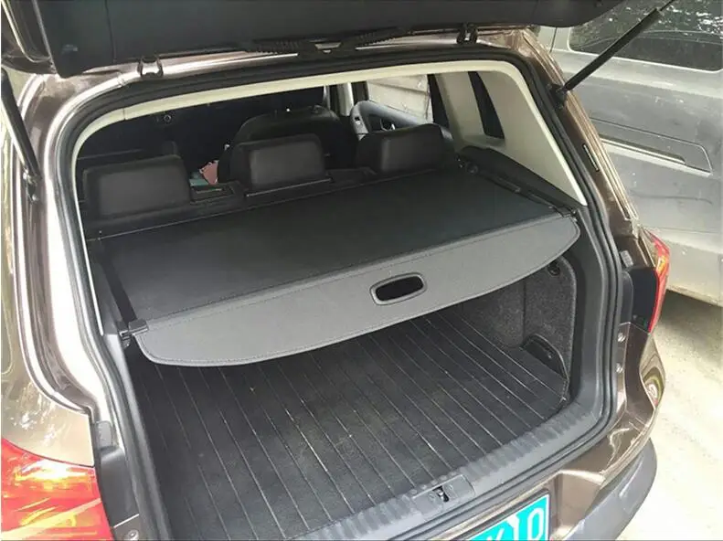 

Rear Trunk Cargo Cover Security Shield For Volkswagen VW Tiguan 2009-2016 High Quality Auto Accessories Black Beige