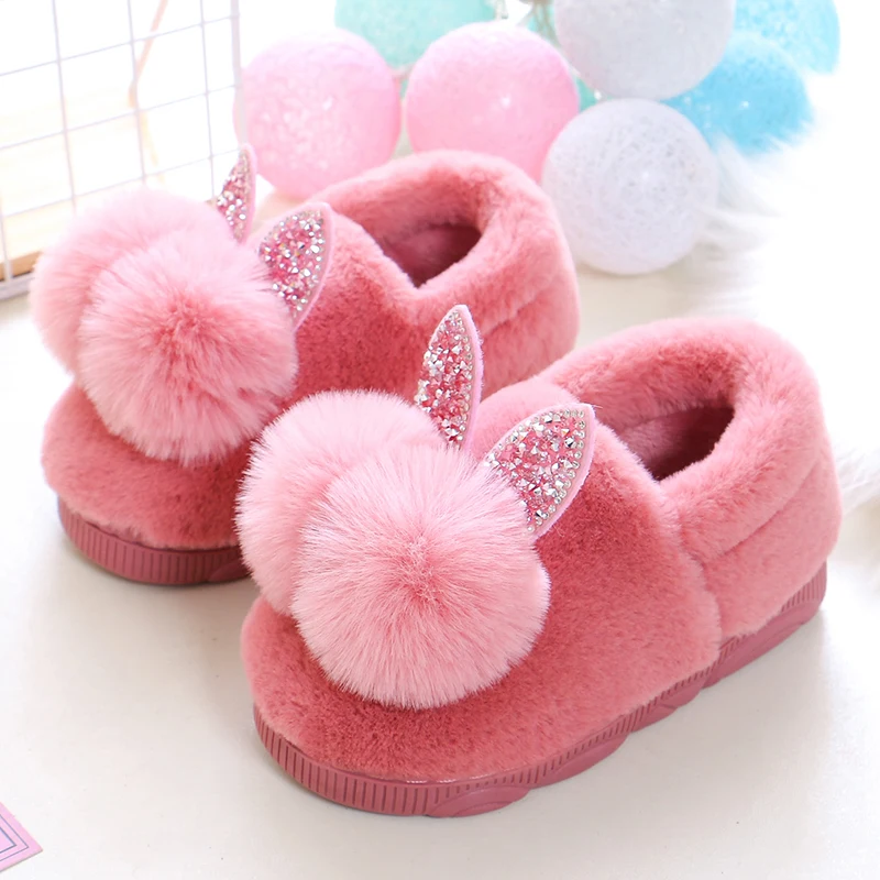 Детская обувь для девочек Тапочки из материала на основе хлопка мальчиков