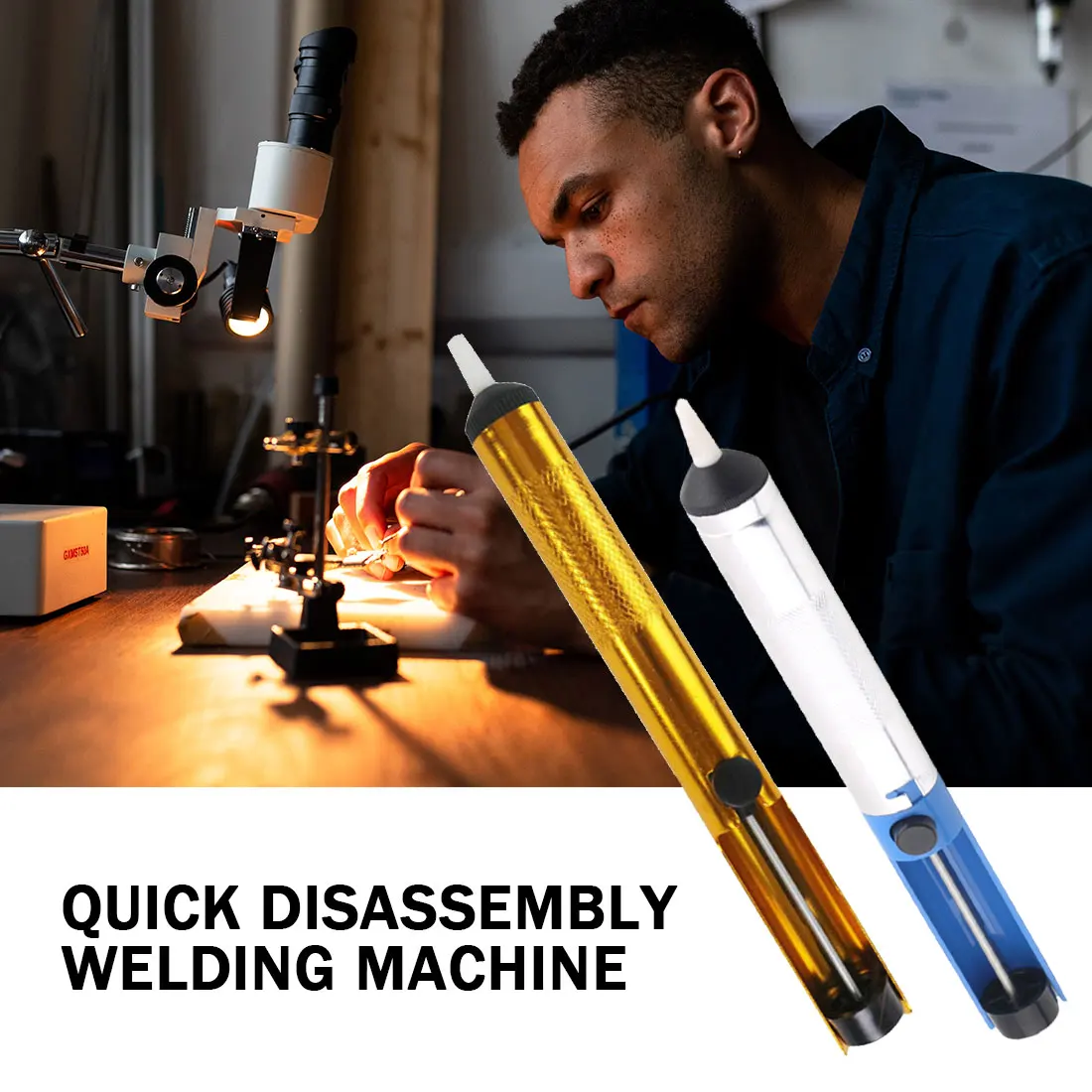 

Professional Solder Sucking Desoldering Pump Tool Powerful Vacuum Remover Remover Soldering Iron Desolver