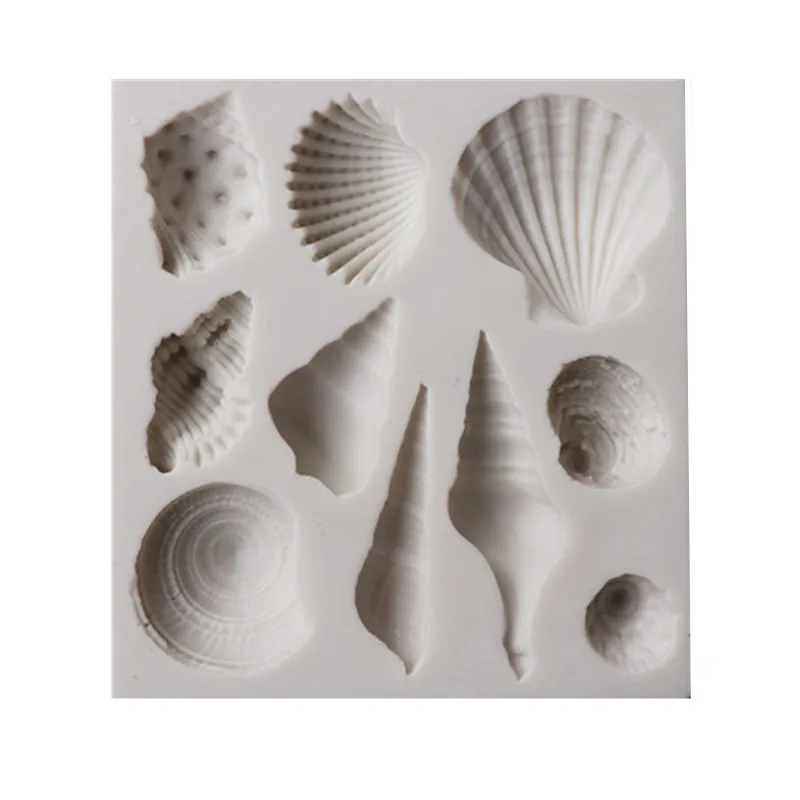 Силиконовая форма сделай сам для шоколада с красивыми ракушками морскими