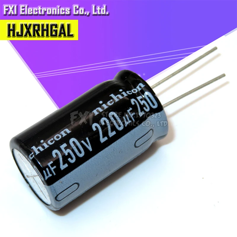 5 шт. 250v220uf 220uf250v 18*32 250v 220 мкФ 18x32 электро электролитический конденсатор с алюминиевой крышкой