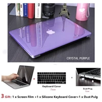 2021 new laptop crystal case for macbook pro 14 a244214 16inch pro 16 a2485 frosted protective case giveaway keyboard film