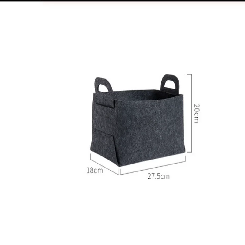 

Felt Folding Storage Basket Children's Toy Debris Sorting Box Household Dirty Clothes Storages Basket Room Decoration Book Boxes