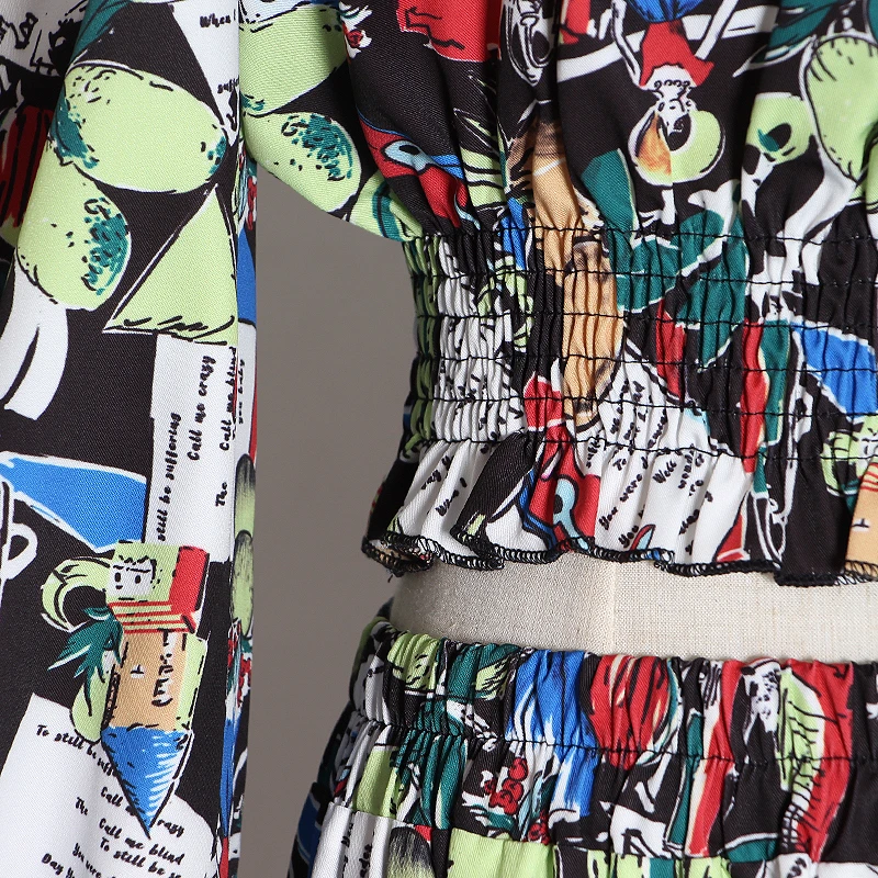 TWOTWINSTYLE комплект из двух предметов с принтом хит цвета женский короткий топ