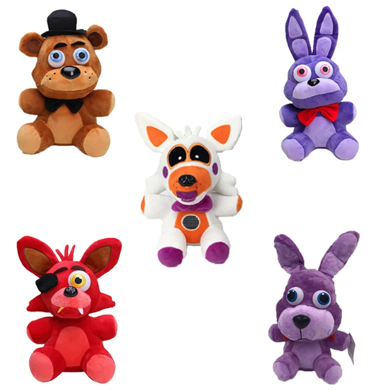 25 см футболка с принтом пять ночей Фредди и плюшевые игрушки куклы FNAF мягкие